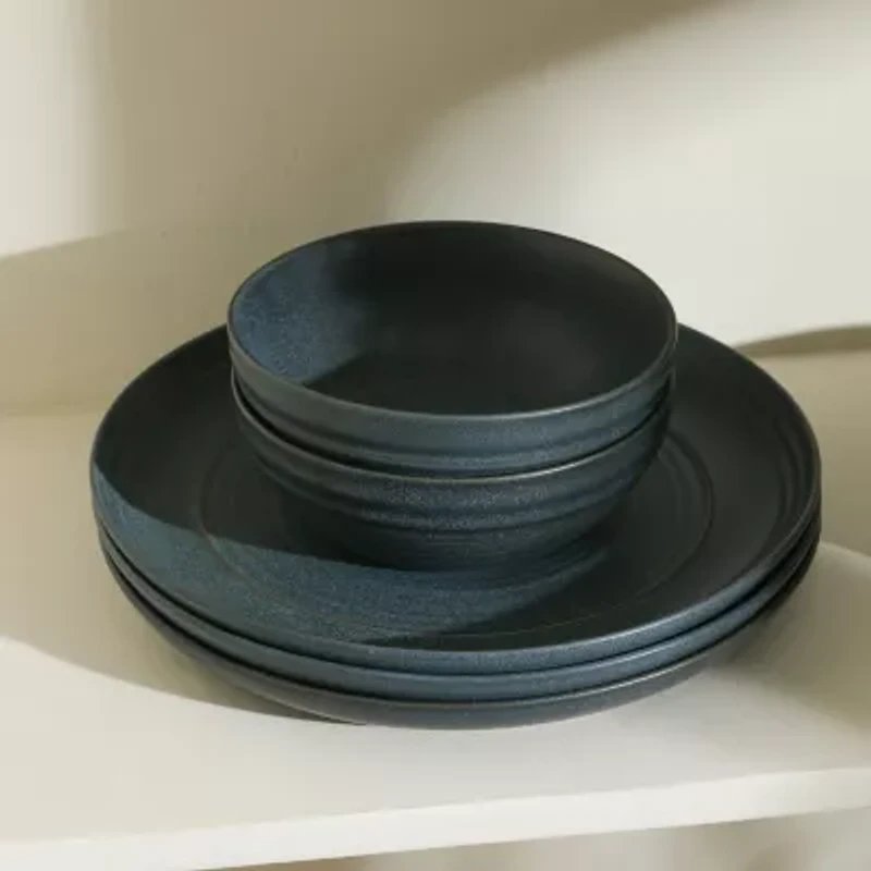 Stone + Lain Elio 4-pc. Stoneware Salad Plate