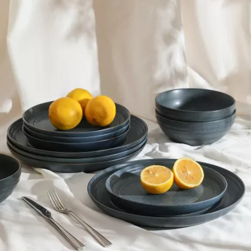 Stone + Lain Elio 4-pc. Stoneware Dinnerware Set