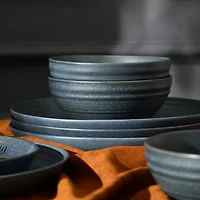 Stone + Lain Elio 4-pc. Stoneware Dinnerware Set
