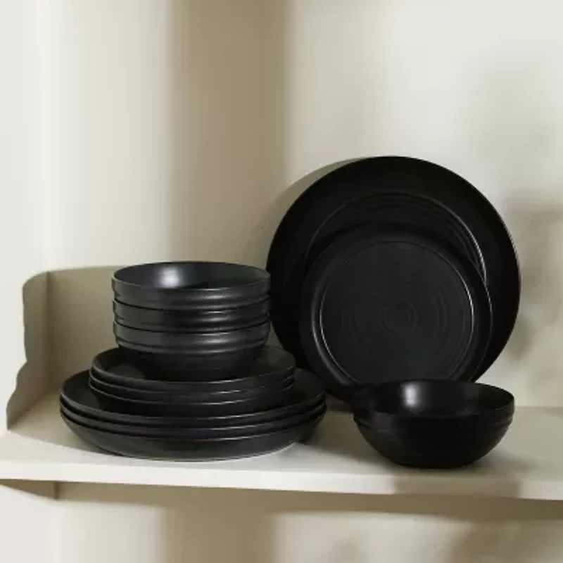 Stone + Lain Elio 4-pc. Stoneware Dinnerware Set
