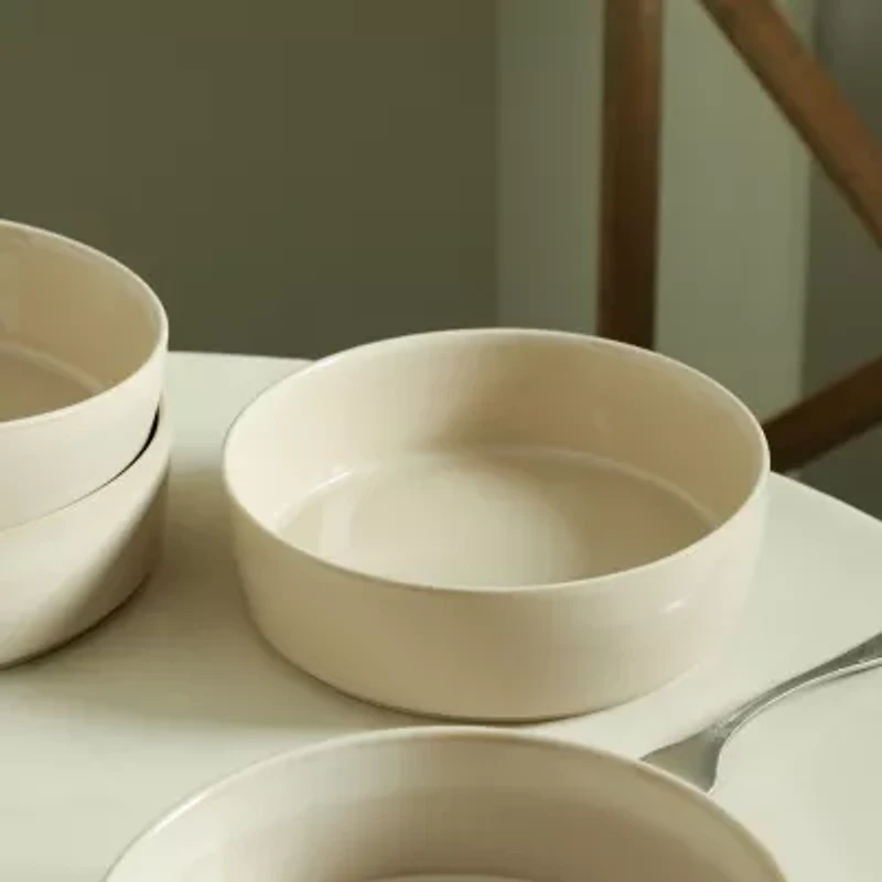 Stone + Lain Eden 4-pc. Stoneware Pasta Bowl