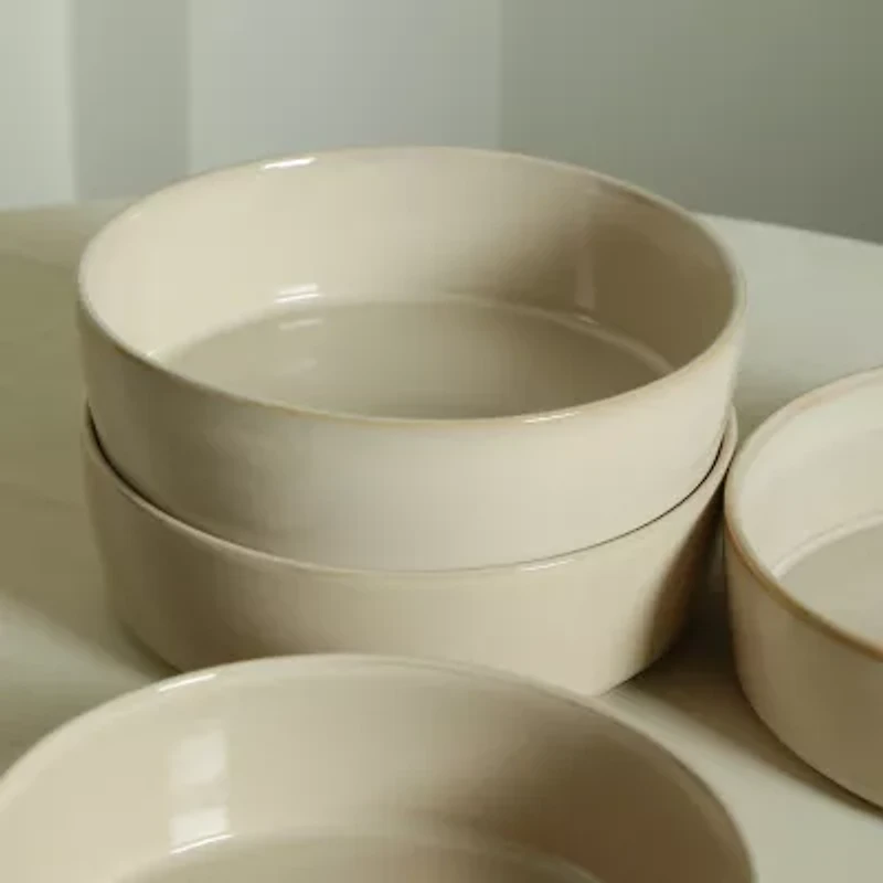 Stone + Lain Eden 4-pc. Stoneware Pasta Bowl