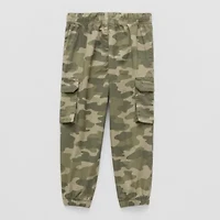 Okie Dokie Boys Adjustable Waist Cinched Cargo Pant