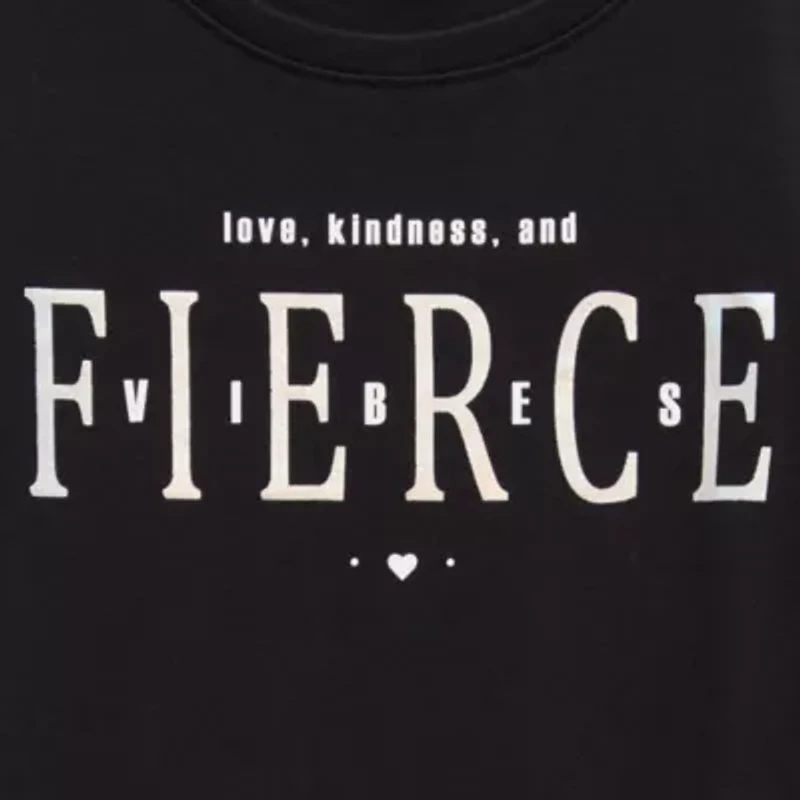 Xersion Little & Big Kid Girls Crew Neck Short Sleeve Regular Fit Graphic T-Shirt