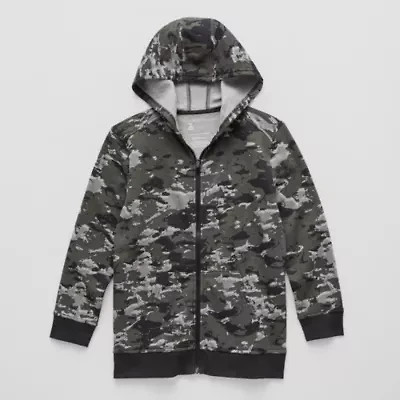 Xersion Little & Big Kid Boys Long Sleeve Fleece Zipper Active Hoodie