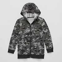 Xersion Little & Big Kid Boys Long Sleeve Fleece Zipper Active Hoodie