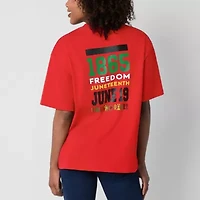 Hope & Wonder Juneteenth Unisex Short Sleeve '1865 Freedom' Graphic T-Shirt