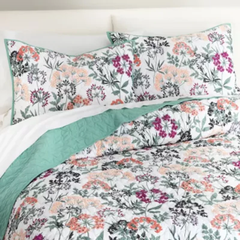 Home Expressions Avery Floral Quilt Set