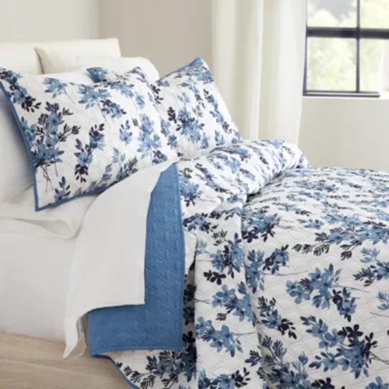 Home Expressions Madeline Floral Quilt Set