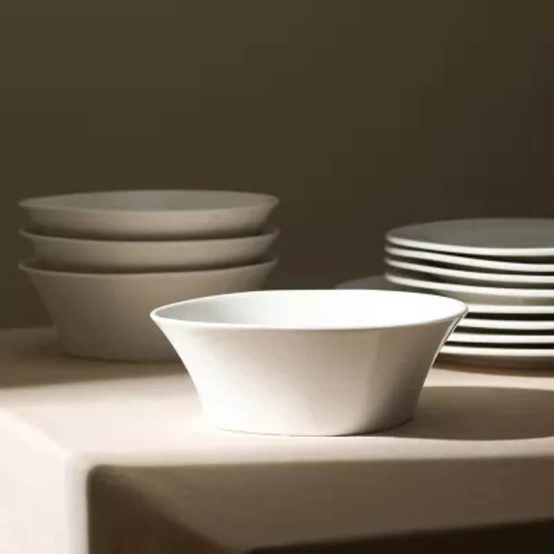 Stone + Lain Quadro 4-pc. Porcelain Cereal Bowl