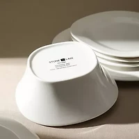 Stone + Lain Quadro 4-pc. Porcelain Cereal Bowl