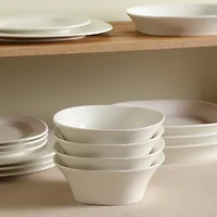 Stone + Lain Quadro 4-pc. Porcelain Cereal Bowl