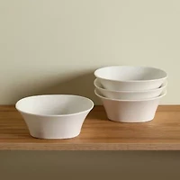 Stone + Lain Quadro 4-pc. Porcelain Cereal Bowl