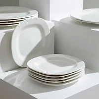 Stone + Lain Quadro 4-pc. Porcelain Salad Plate