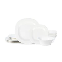 Stone + Lain Quadro 4-pc. Porcelain Dinnerware Set