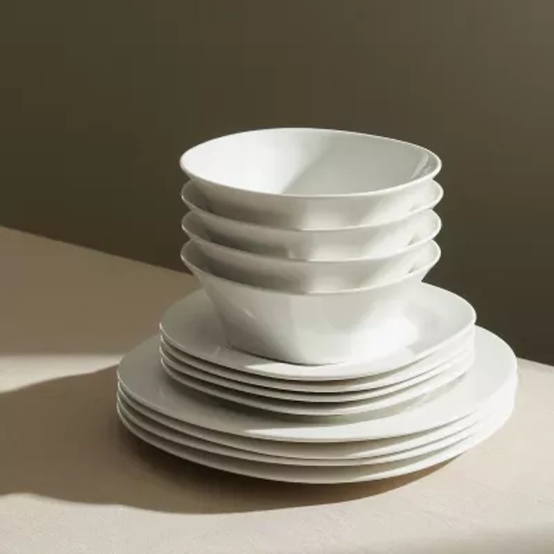 Stone + Lain Quadro 4-pc. Porcelain Dinnerware Set