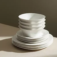 Stone + Lain Quadro 4-pc. Porcelain Dinnerware Set