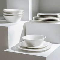 Stone + Lain Quadro 4-pc. Porcelain Dinnerware Set