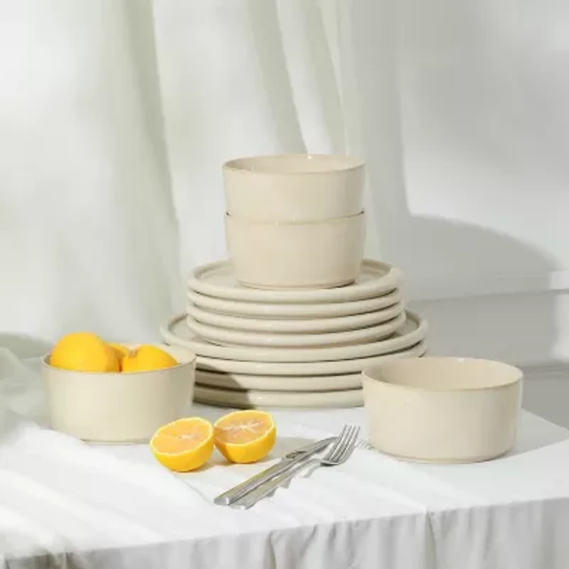 Stone + Lain Eden 12-pc. Stoneware Dinnerware Set