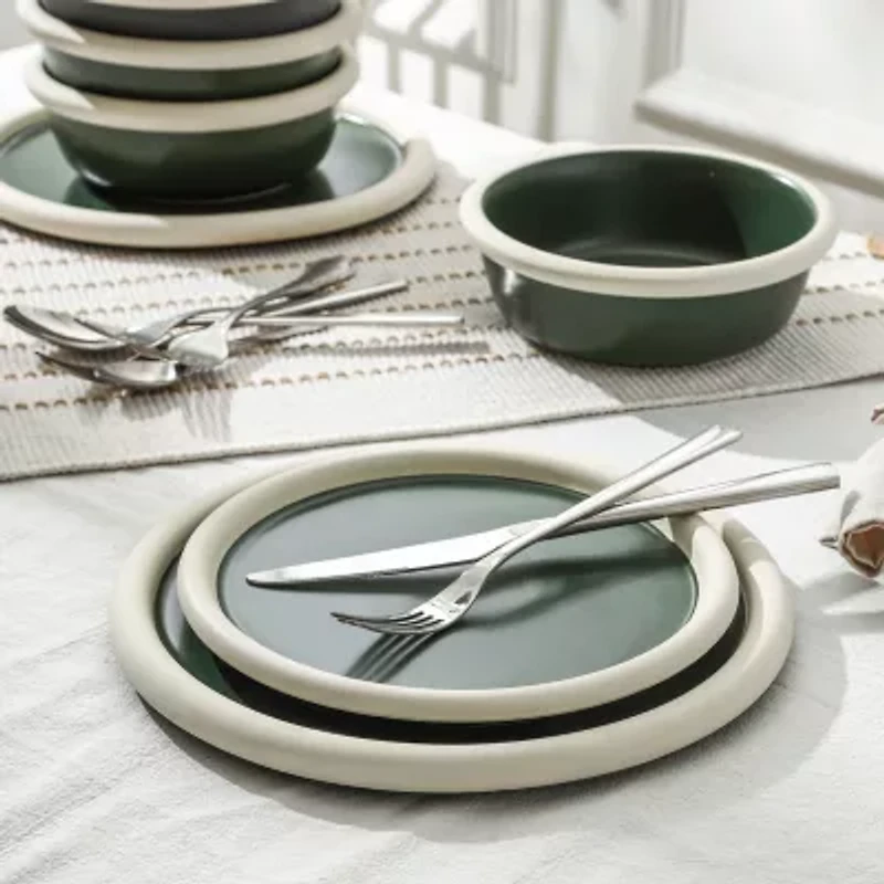 Stone + Lain Capri 4-pc. Stoneware Dinnerware Set