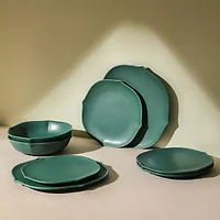 Stone + Lain Baskerville 4-pc. Stoneware Dinnerware Set