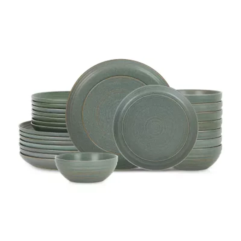 Stone + Lain Elio Stoneware 24-pc. Dinnerware Set