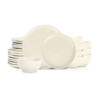 Stone + Lain Mirella 24-pc. Stoneware Dinnerware Set