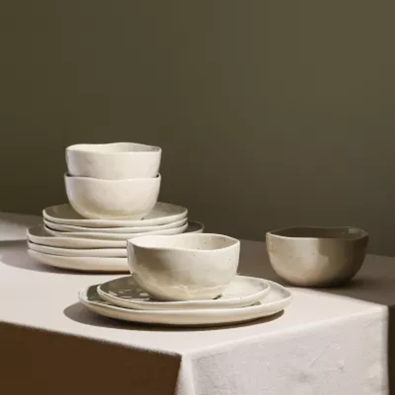 Stone + Lain Mirella 24-pc. Stoneware Dinnerware Set