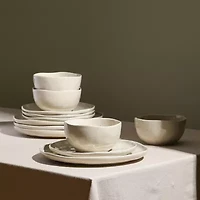 Stone + Lain Mirella 24-pc. Stoneware Dinnerware Set