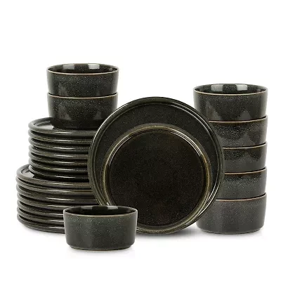 Stone + Lain Eden Stoneware 24-pc. Dinnerware Set