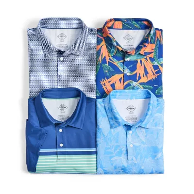 St. John's Bay Performance Mens Classic Fit Short Sleeve Polo Shirt