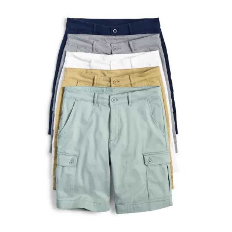 St. John's Bay Mens 10" Mid Rise Stretch Fabric Cargo Short