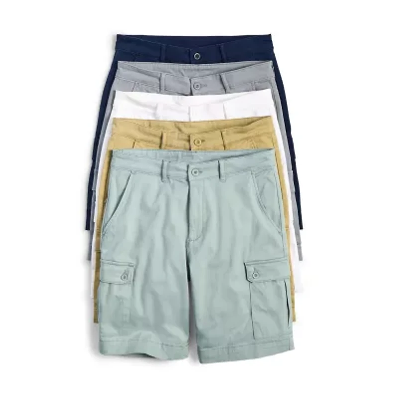 St. John's Bay Mens 10" Mid Rise Stretch Fabric Cargo Short