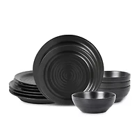 Stone + Lain Orbit 12-pc. Stoneware Dinnerware Set