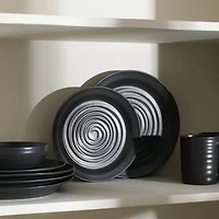 Stone + Lain Orbit 12-pc. Stoneware Dinnerware Set