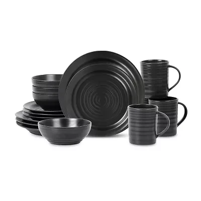 Stone + Lain Orbit 16-pc. Stoneware Dinnerware Set