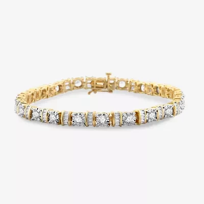 5 CT.T.W. Natural Diamond 10K Gold Tennis Bracelet
