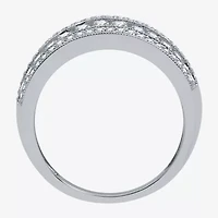 1 CT.T.W. Natural Diamond 10K White Gold Anniversary Ring