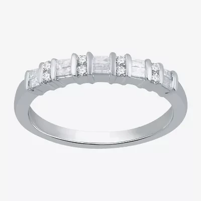 1/4 CT.T.W. Natural Diamond 10K White Gold Band