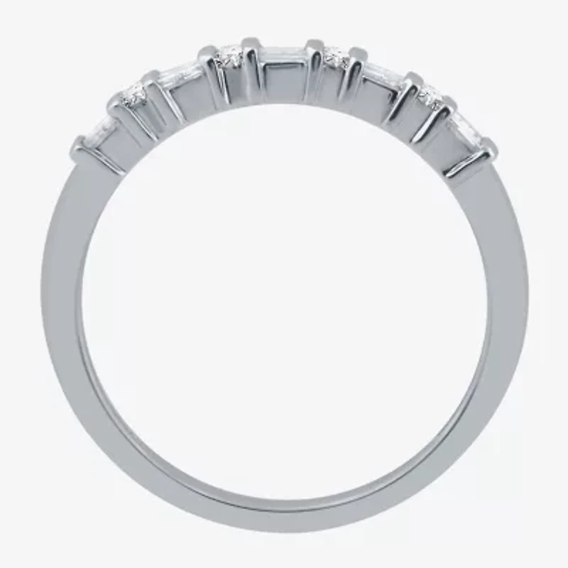 1/4 CT.T.W. Natural Diamond 10K White Gold Band