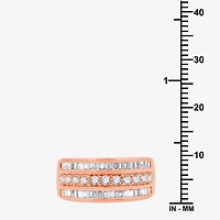 (I-J / I3) Womens 2MM 1 CT. T.W. Natural White Diamond 10K Gold Anniversary Wedding Band