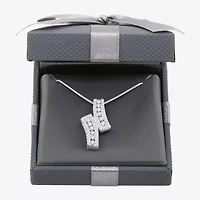 (G-H / I2-I3) Womens 1 CT. T.W. Lab Grown White Diamond Sterling Silver 18 Inch Pendant Necklace