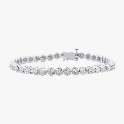 1/2 CT.T.W. Natural Diamond Sterling SIlver Bracelet