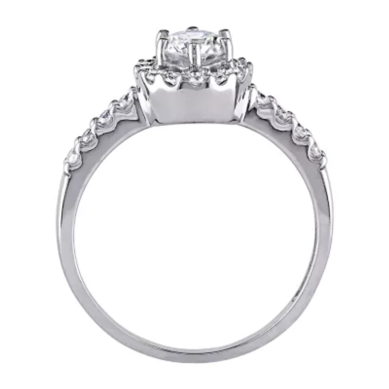 Womens 1 CT. T.W. Natural White Diamond 14K Gold Round Engagement Ring