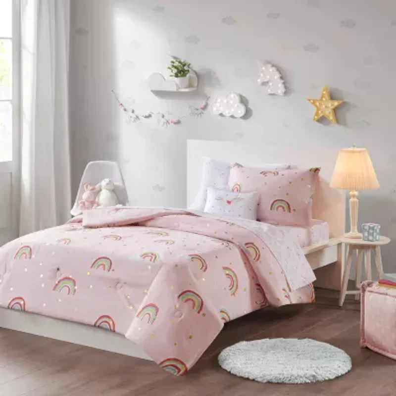 Mi Zone Kids Mia Complete Bed and Sheet Set with decorative pillow