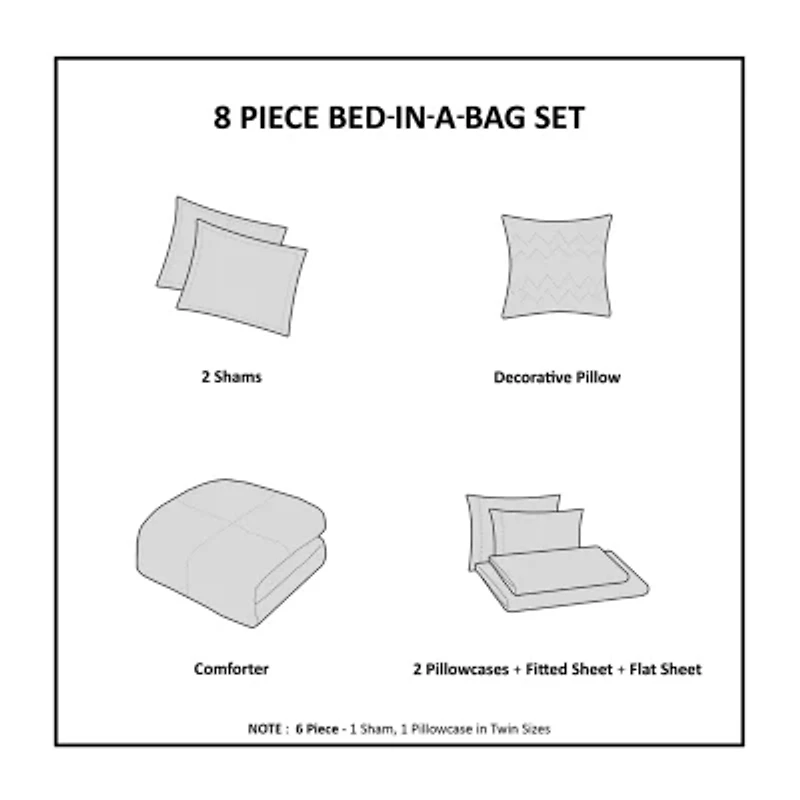 Mi Zone Kids Mia Complete Bed and Sheet Set with decorative pillow