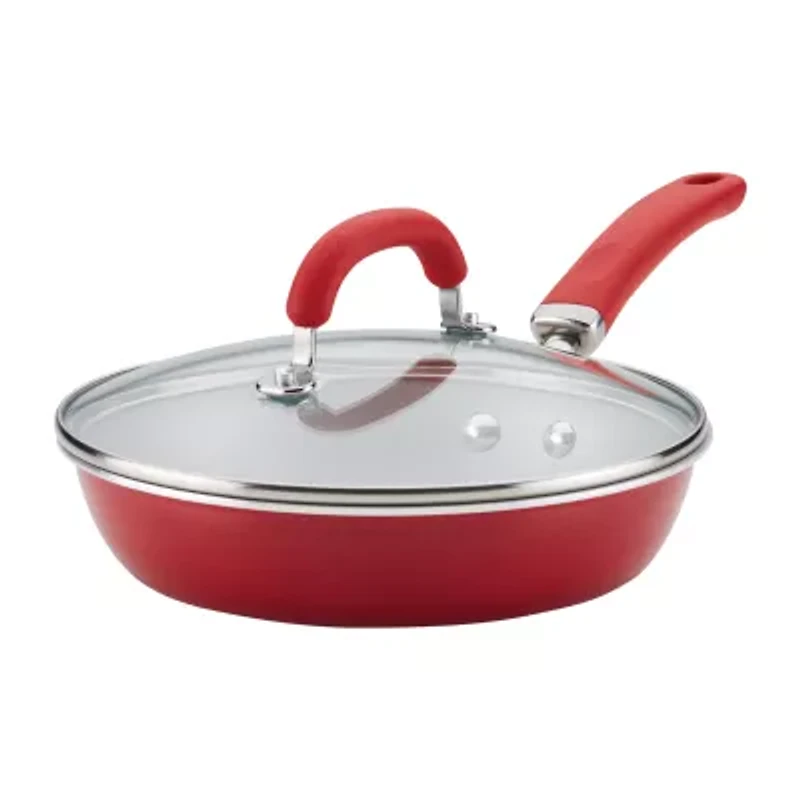 Rachael Ray Create Delicious 9.5" Non-Stick Deep Skillet with Lid