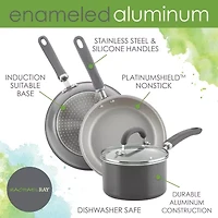 Rachael Ray Create Delicious 9.5" Non-Stick Deep Skillet with Lid