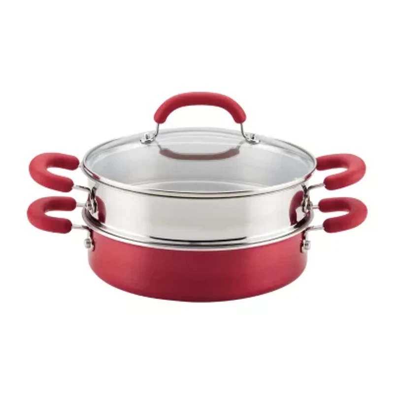 Rachael Ray Create Delicious 3-Pc. Aluminum Non-Stick Steamer with Insert