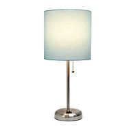 LimeLights Stick Lamp with Charging Outlet Table